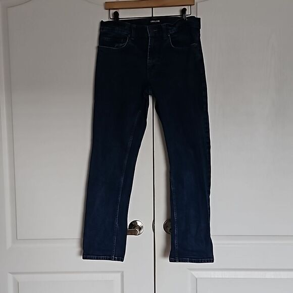 Kirkland Signature Men's Straight Fit Denim Jeans Dark Blue Washed 32×30 - Picture 2 of 16